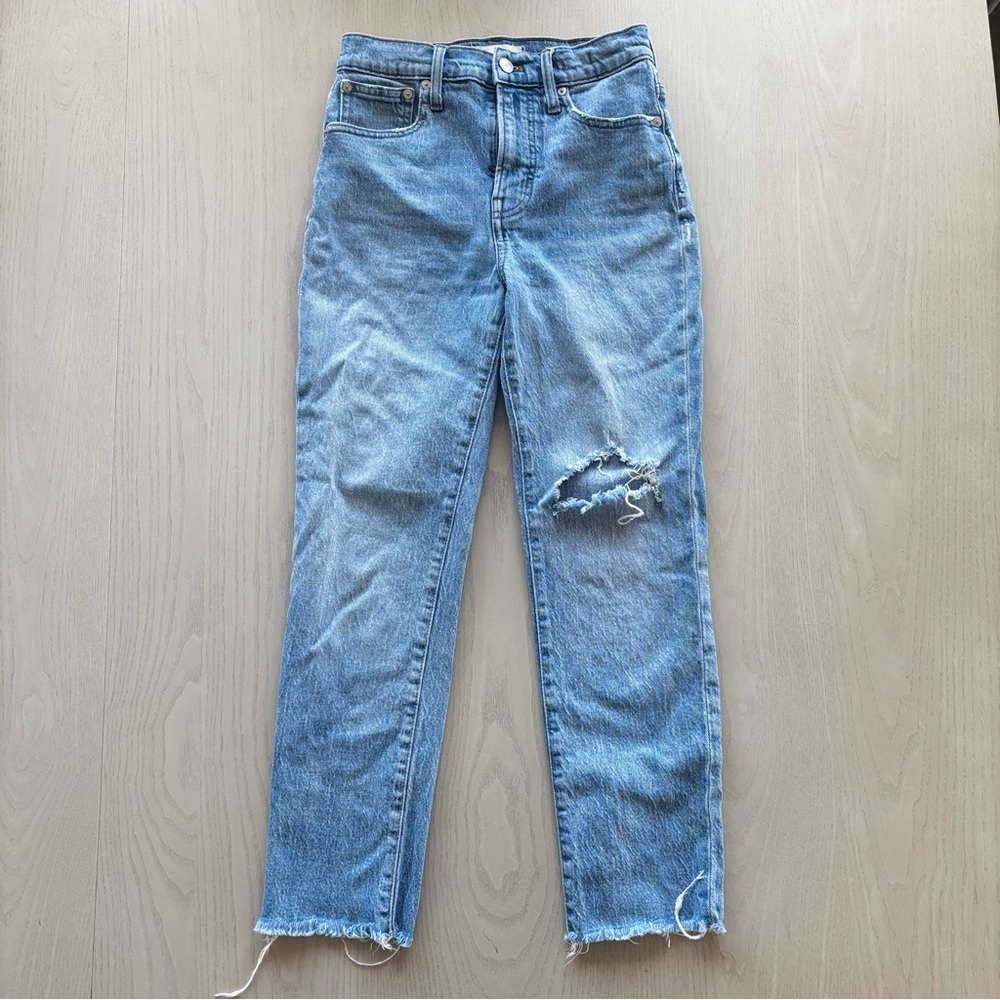 Madewell Classic Blue Distressed Women's Jeans Size 25
